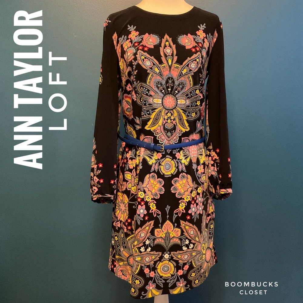 Ann Taylor Loft Floral Paisley Dress